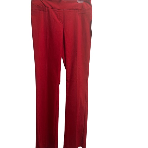 * Woman’s Red Rekucci Ease In To Comfort Boot Cut Pants - Picture 1 of 5